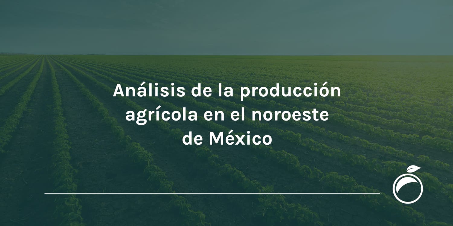Análisis de la producción agrícola en el noroeste de México