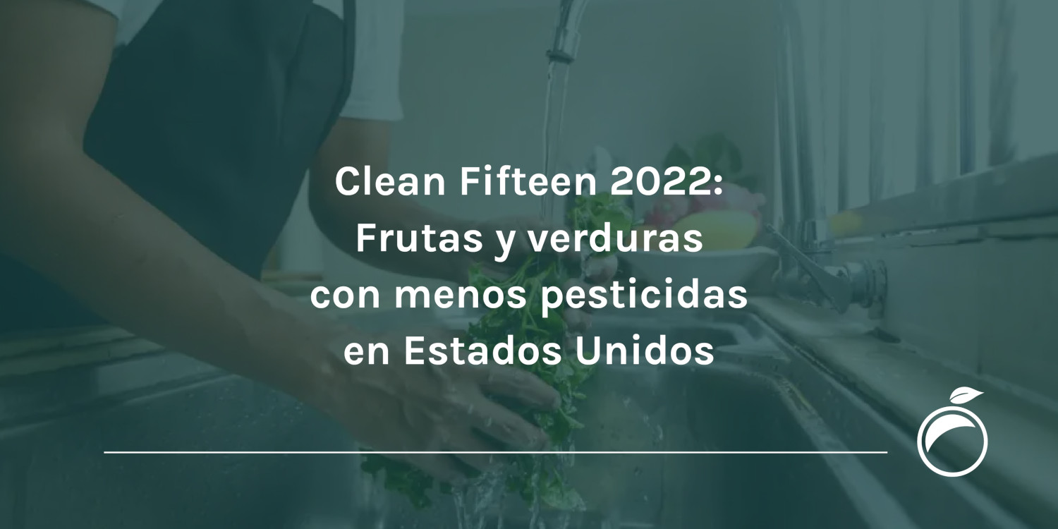 Clean Fifteen 2022 Frutas y verduras con menos pesticidas en Estados Unidos
