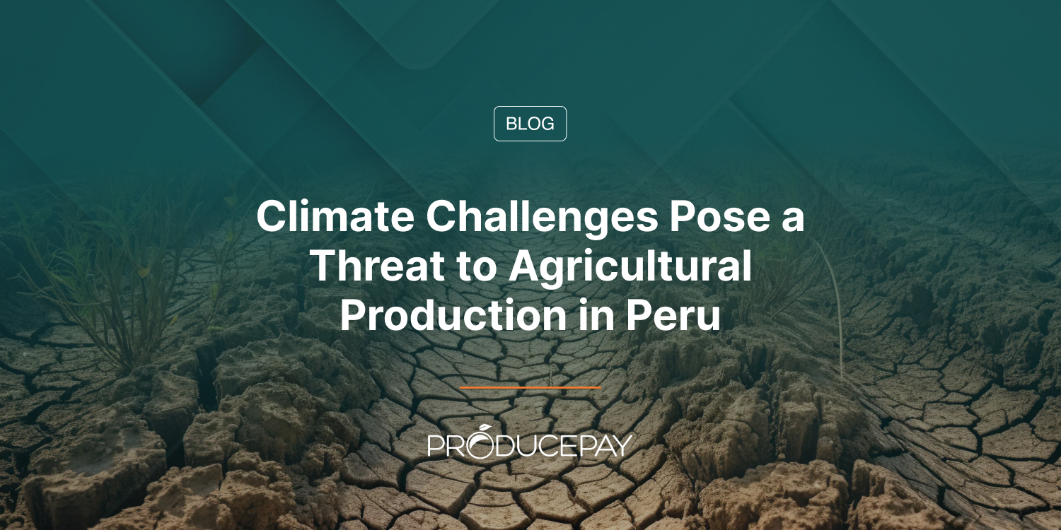 Climate Challenges Pose a Threat to Agricultural Production in Peru